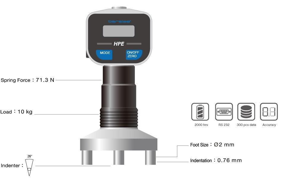 HPE II BARCOL - Digital BARCOL Durometer